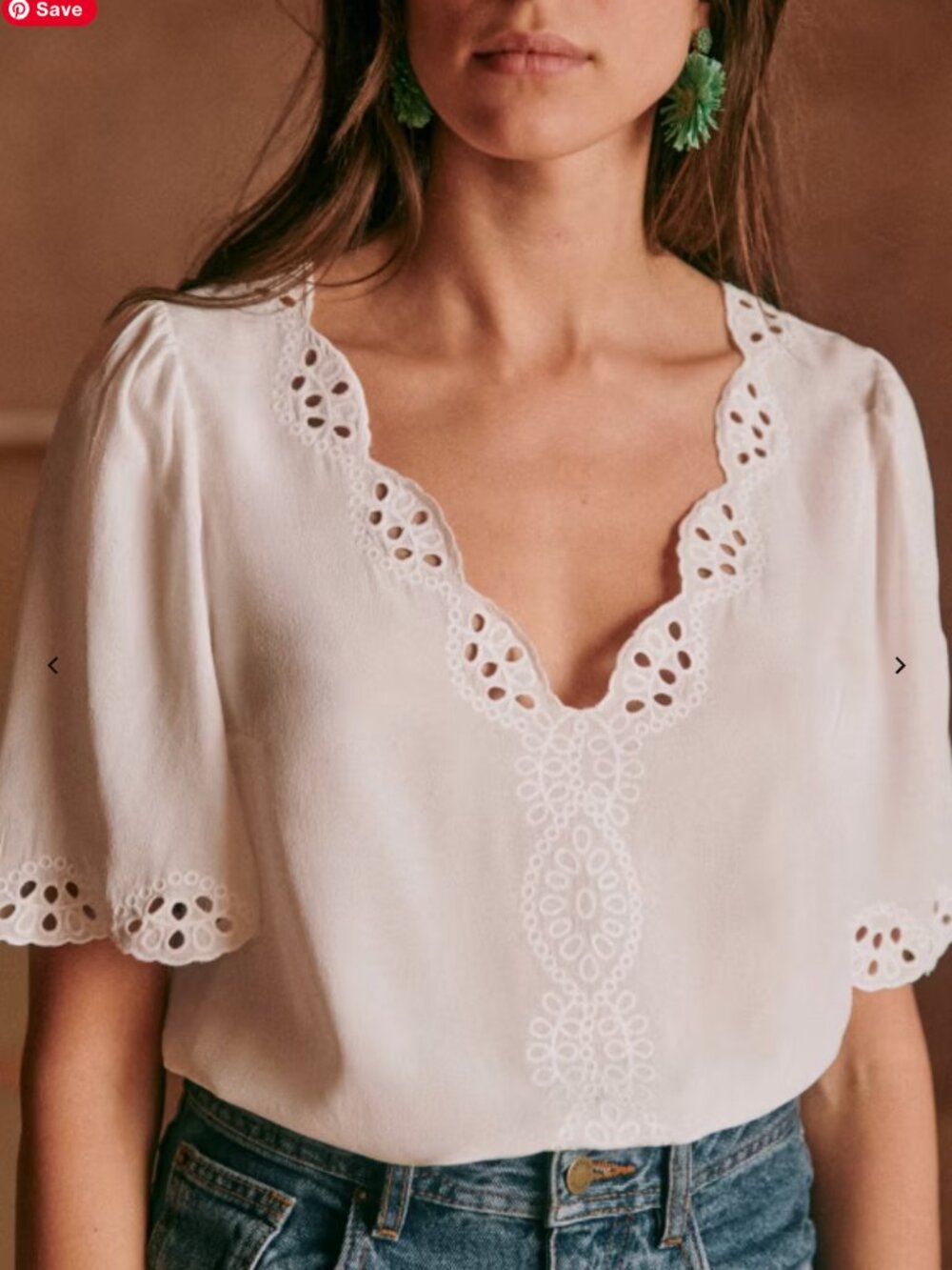Sezane Francia Silk Blouse Ecru 34 - Picture 4 of 7